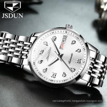 Men Business Fashion Mechanical Watch Automatic  Day/Date  Luxury Diamond Men  Water Resistant  Hand Watch Custom Logo Clock